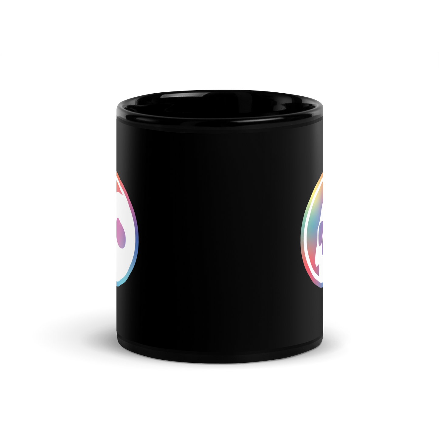 Namari - Multicolor Logo Black Glossy Mug