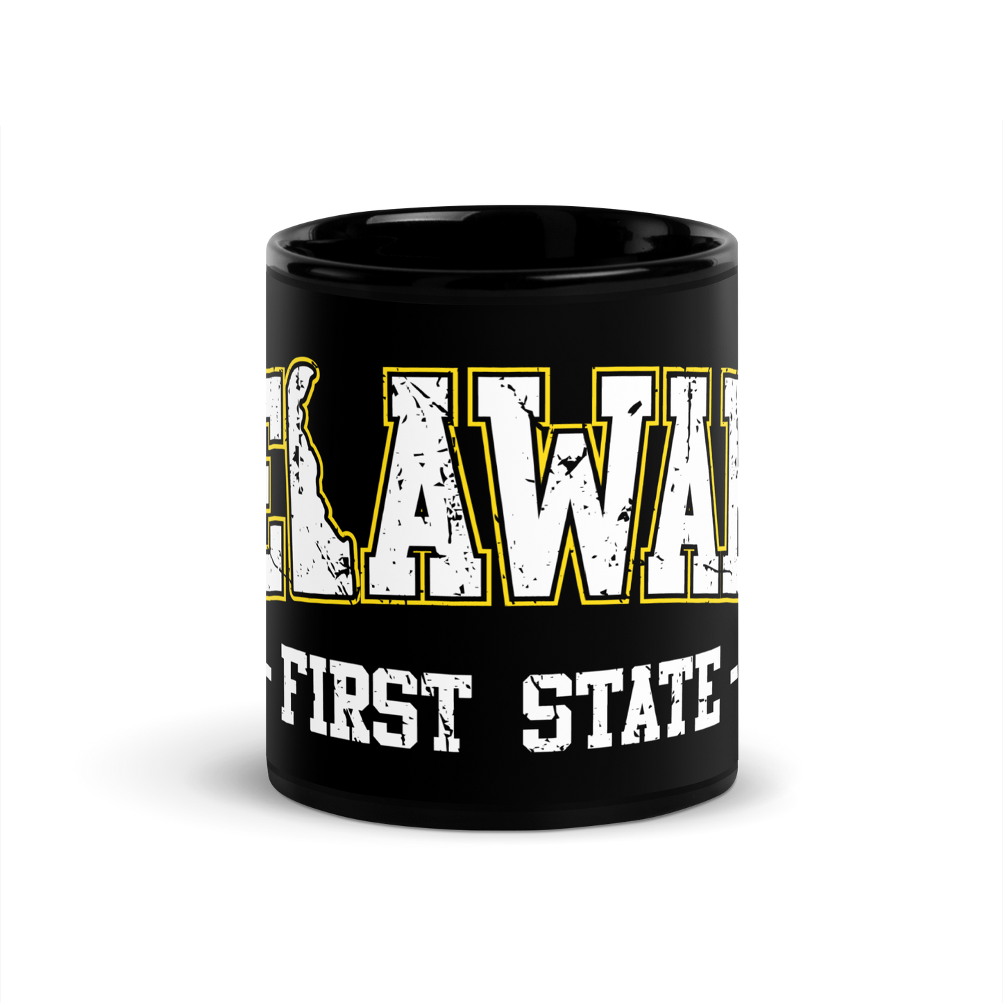 First State Black Glossy Mug