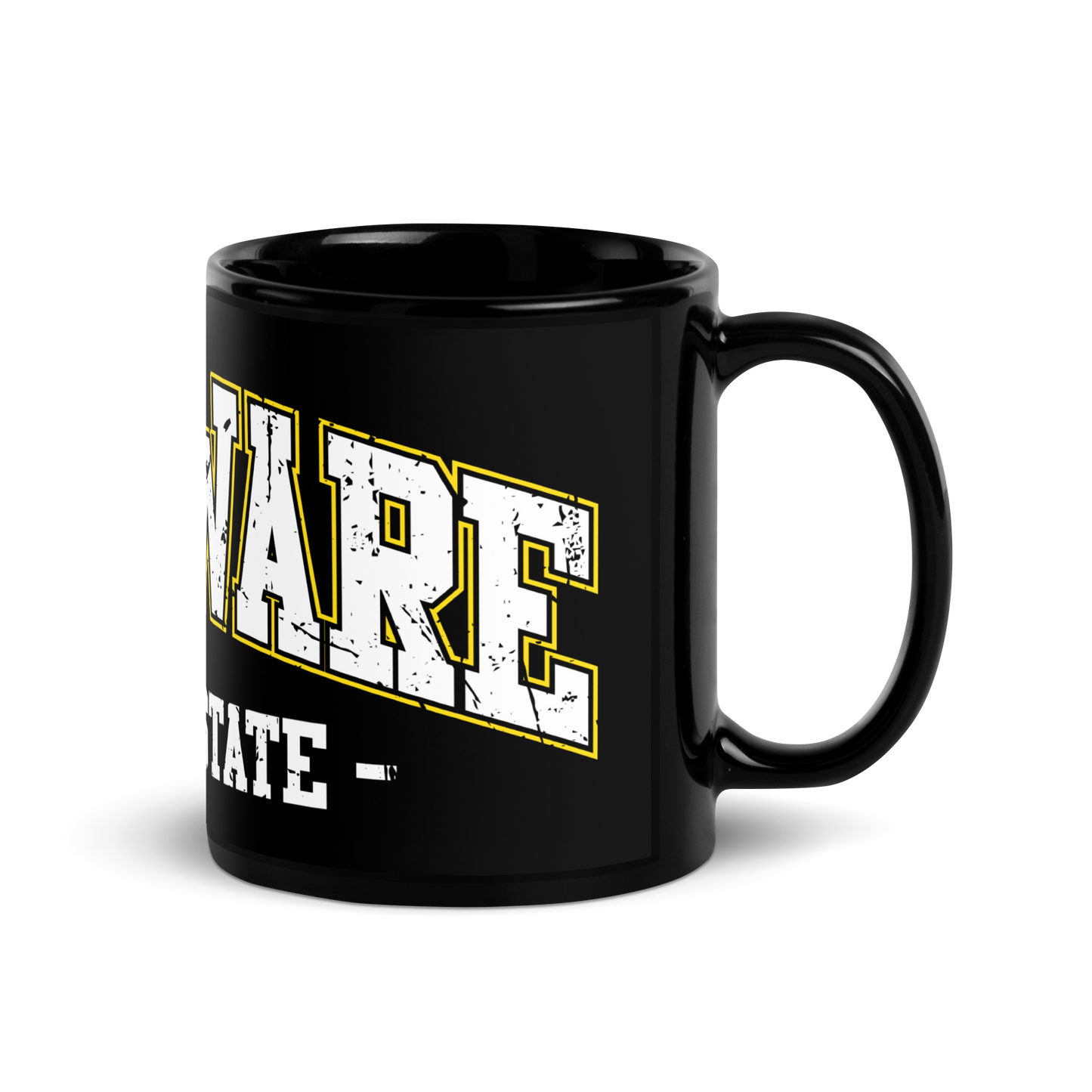 First State Black Glossy Mug