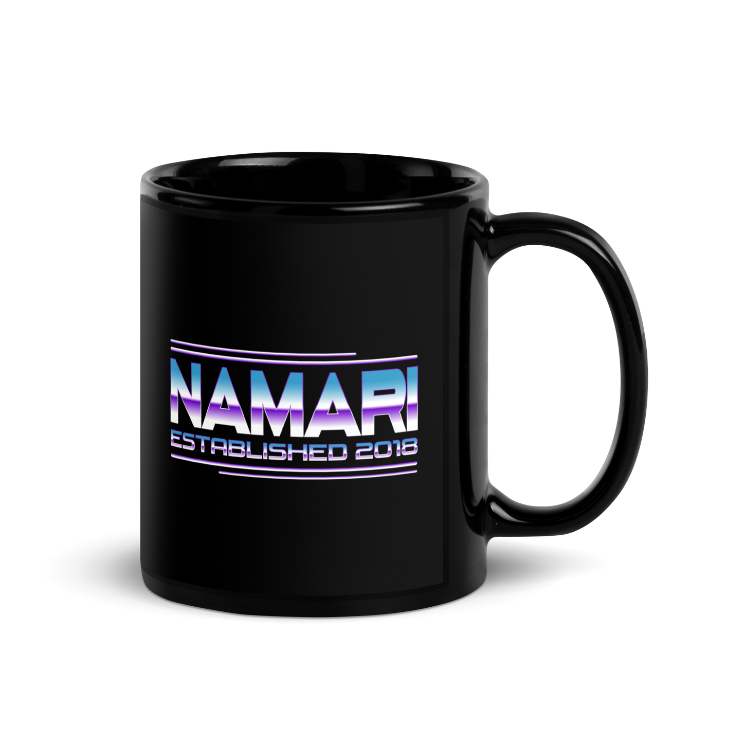 Chrome Black Glossy Mug