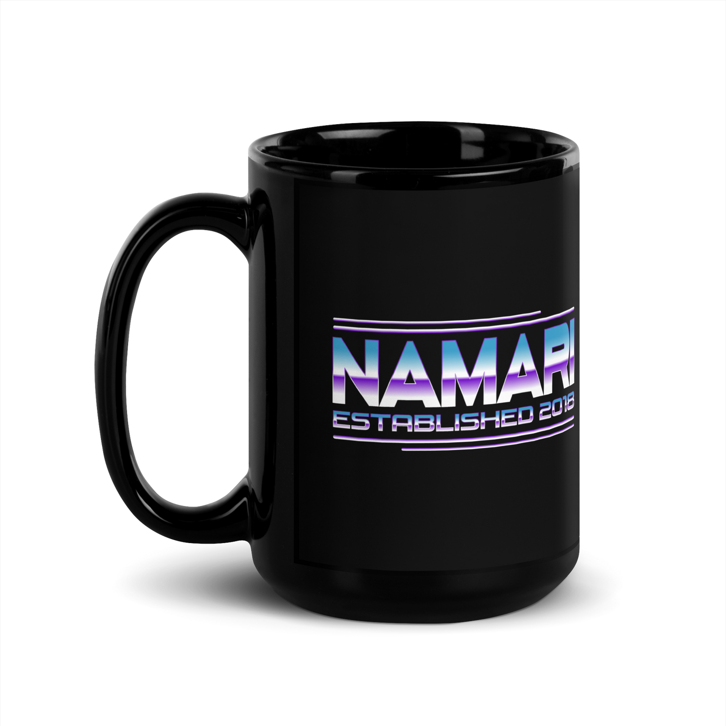 Chrome Black Glossy Mug