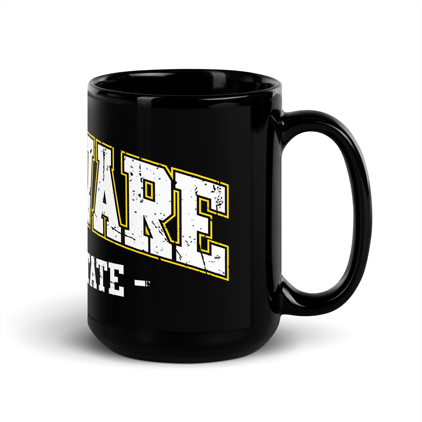 First State Black Glossy Mug
