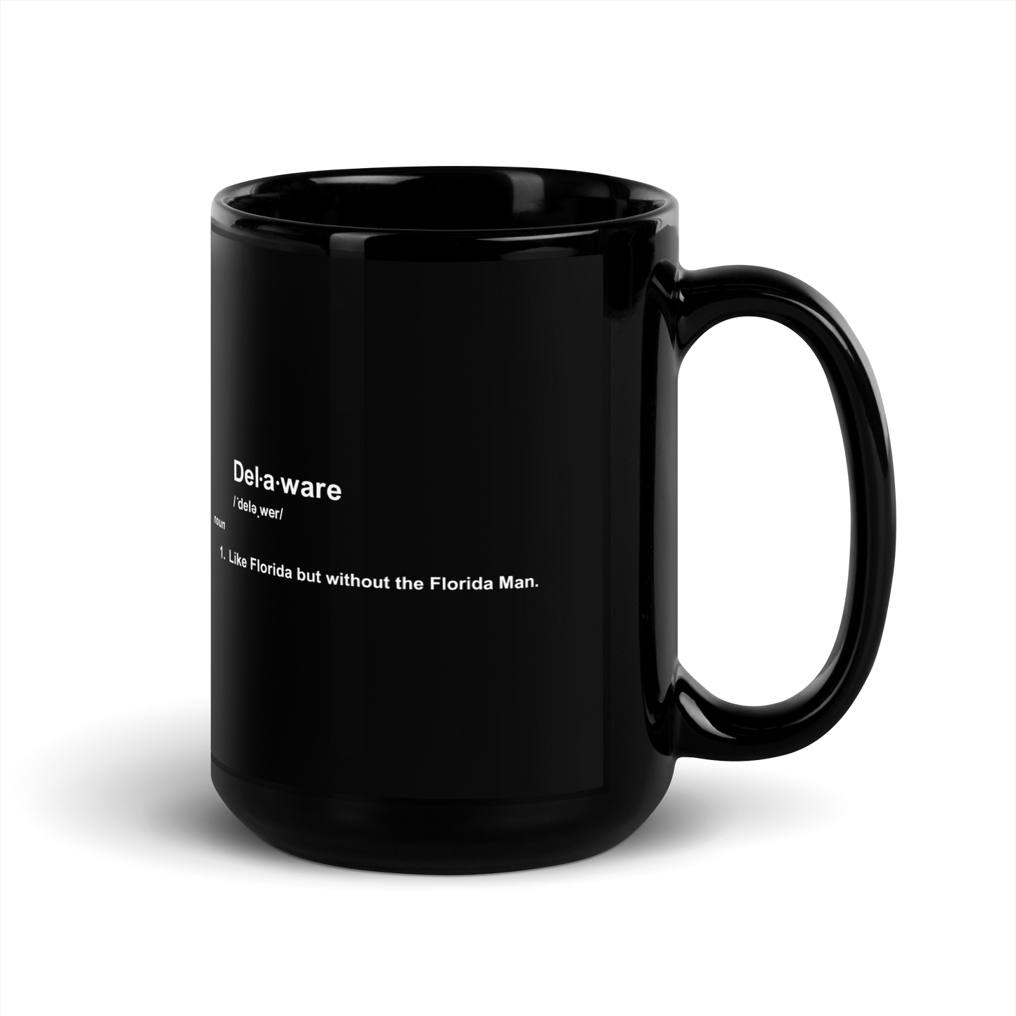 DE Definition Black Glossy Mug