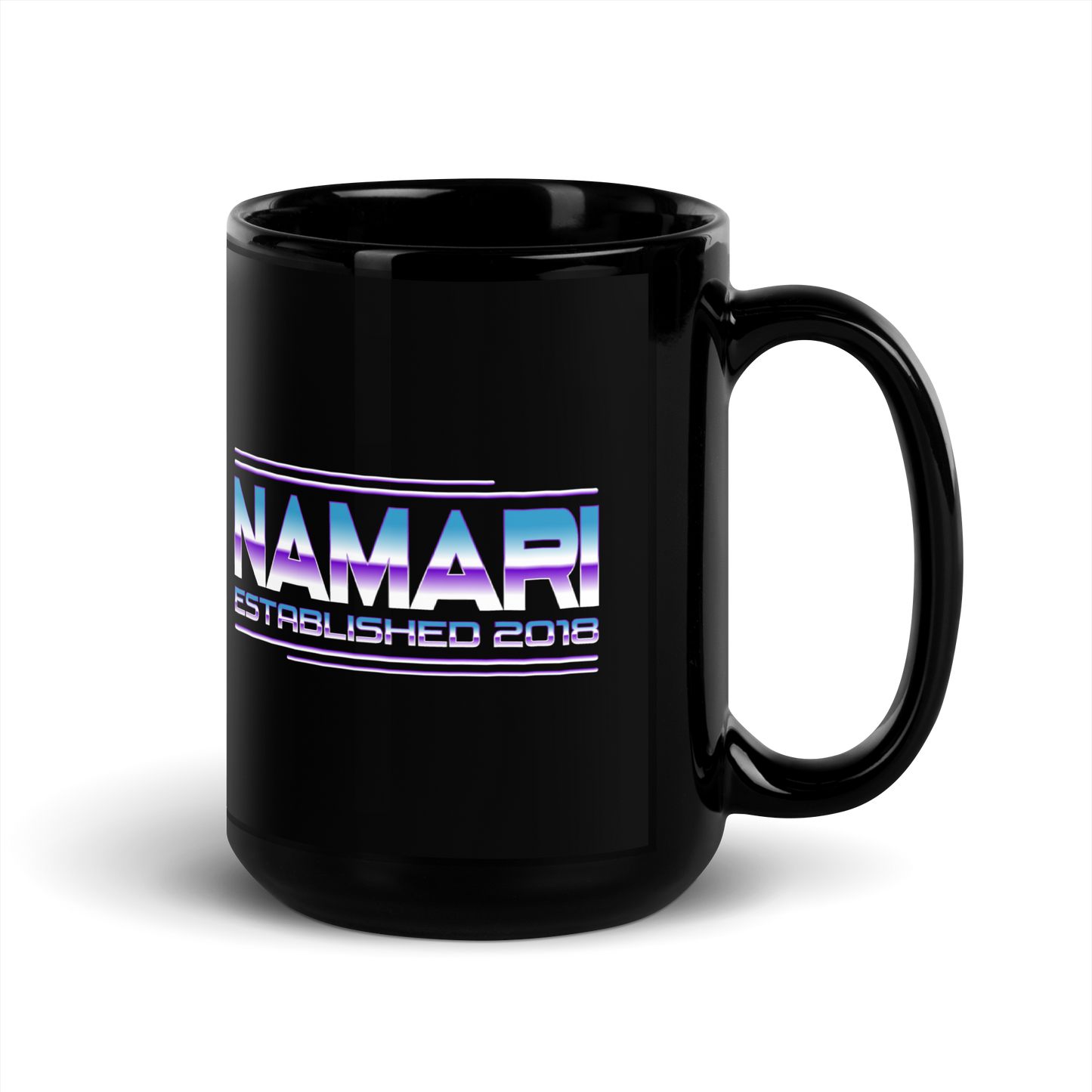 Chrome Black Glossy Mug