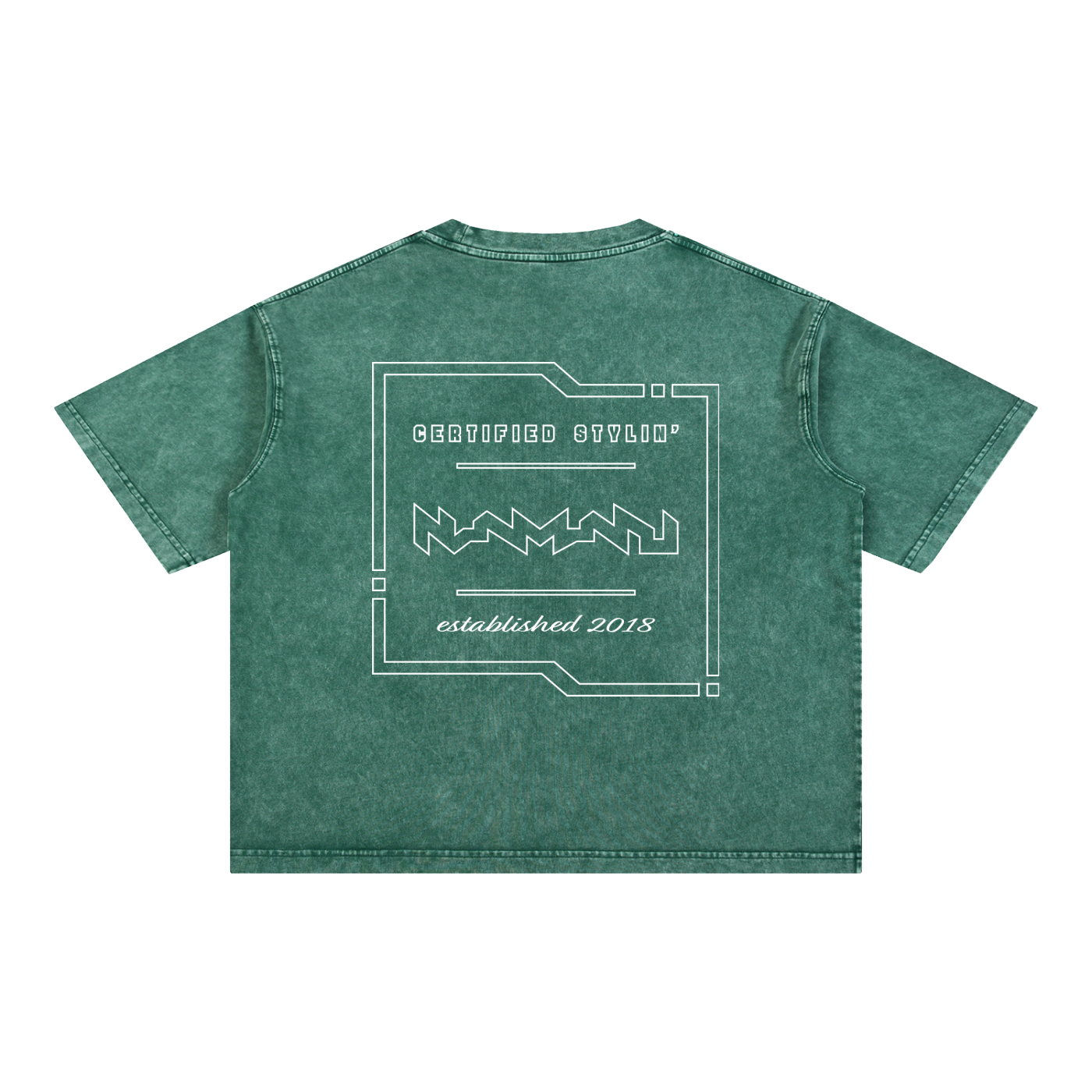 Certified Stylin' Tech Mineral Wash Boxy Cotton T-Shirt
