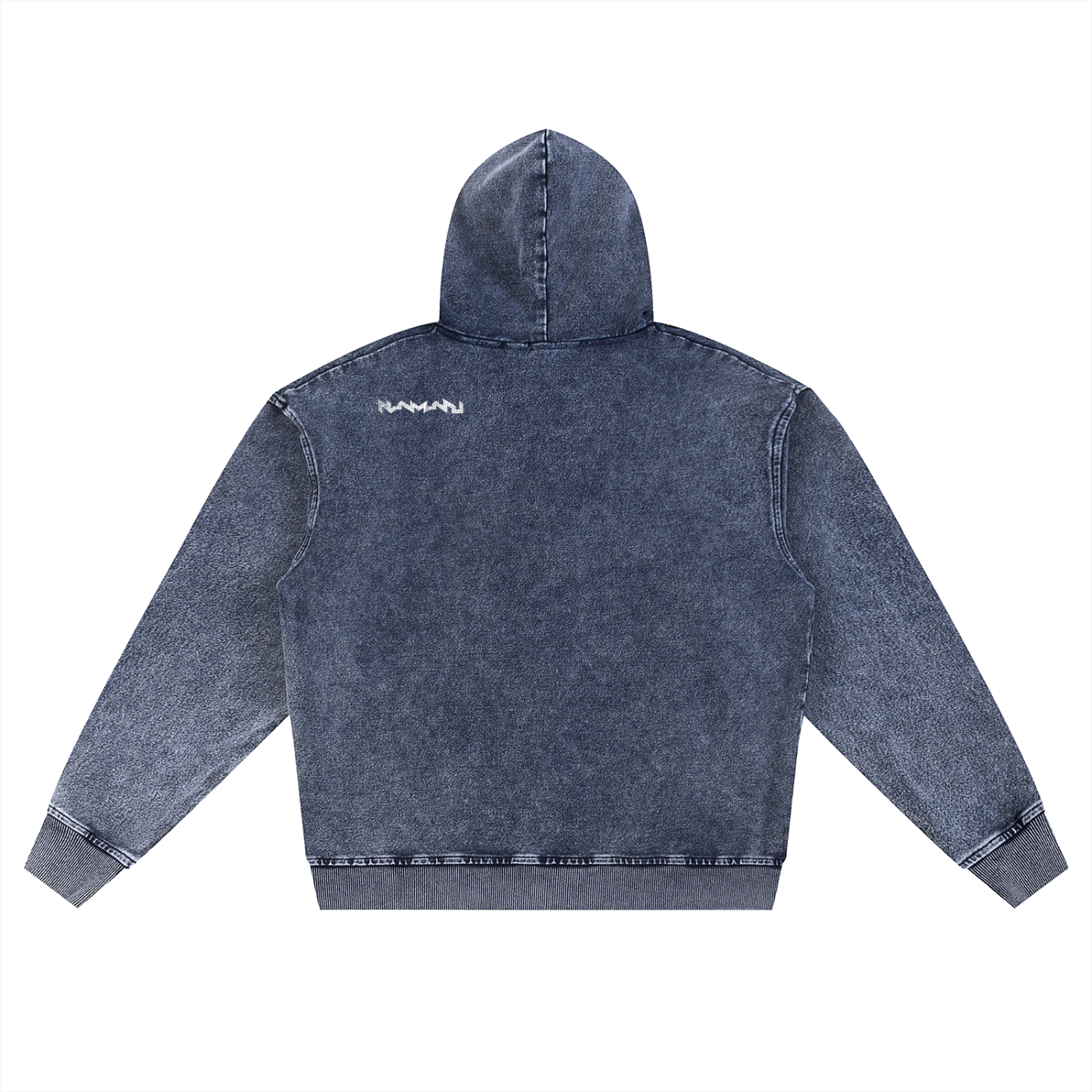 Namari Snow Wash Oversized Zip-Up Hoodie