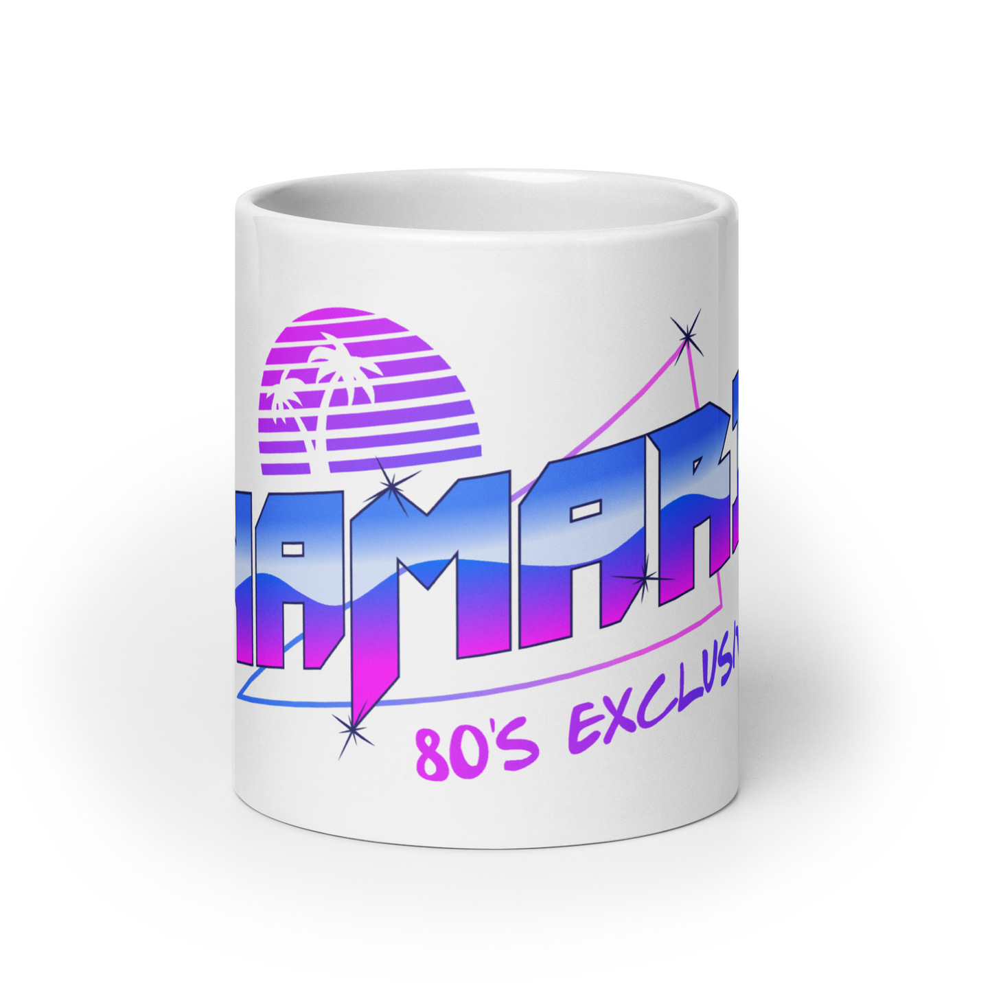 80's Exclusive White glossy mug