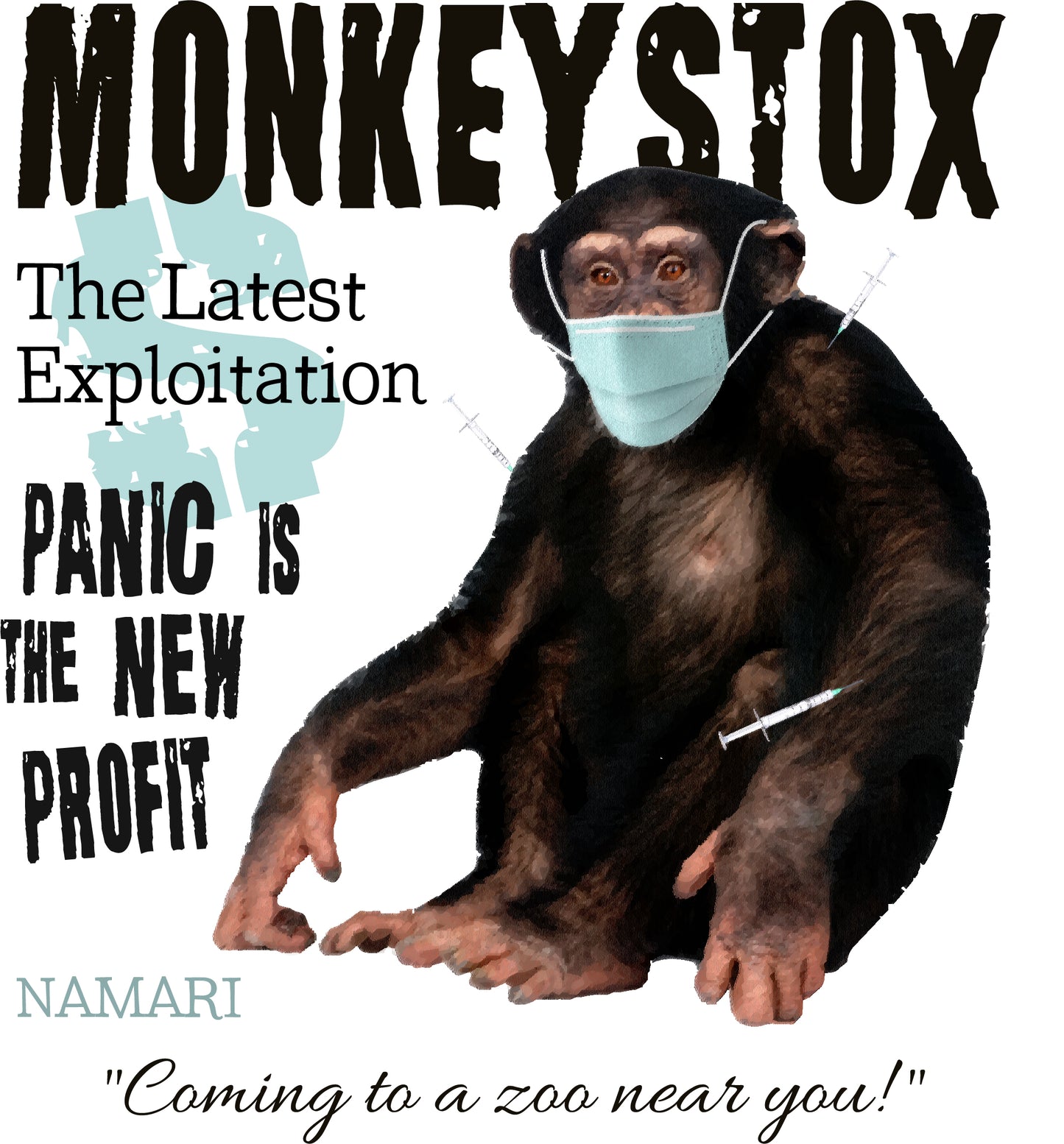Monkeystox Men’s premium heavyweight tee