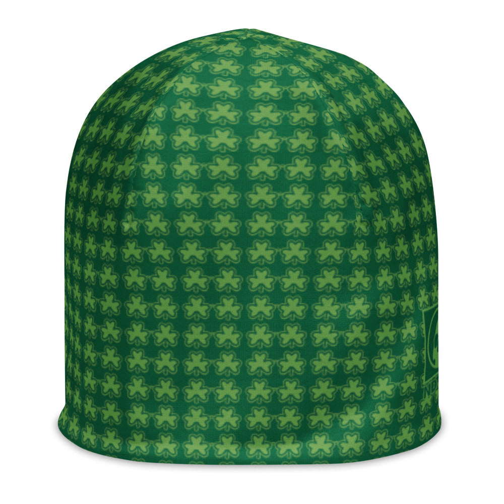 St. Patricks Day Clover Pattern All-Over Print Beanie