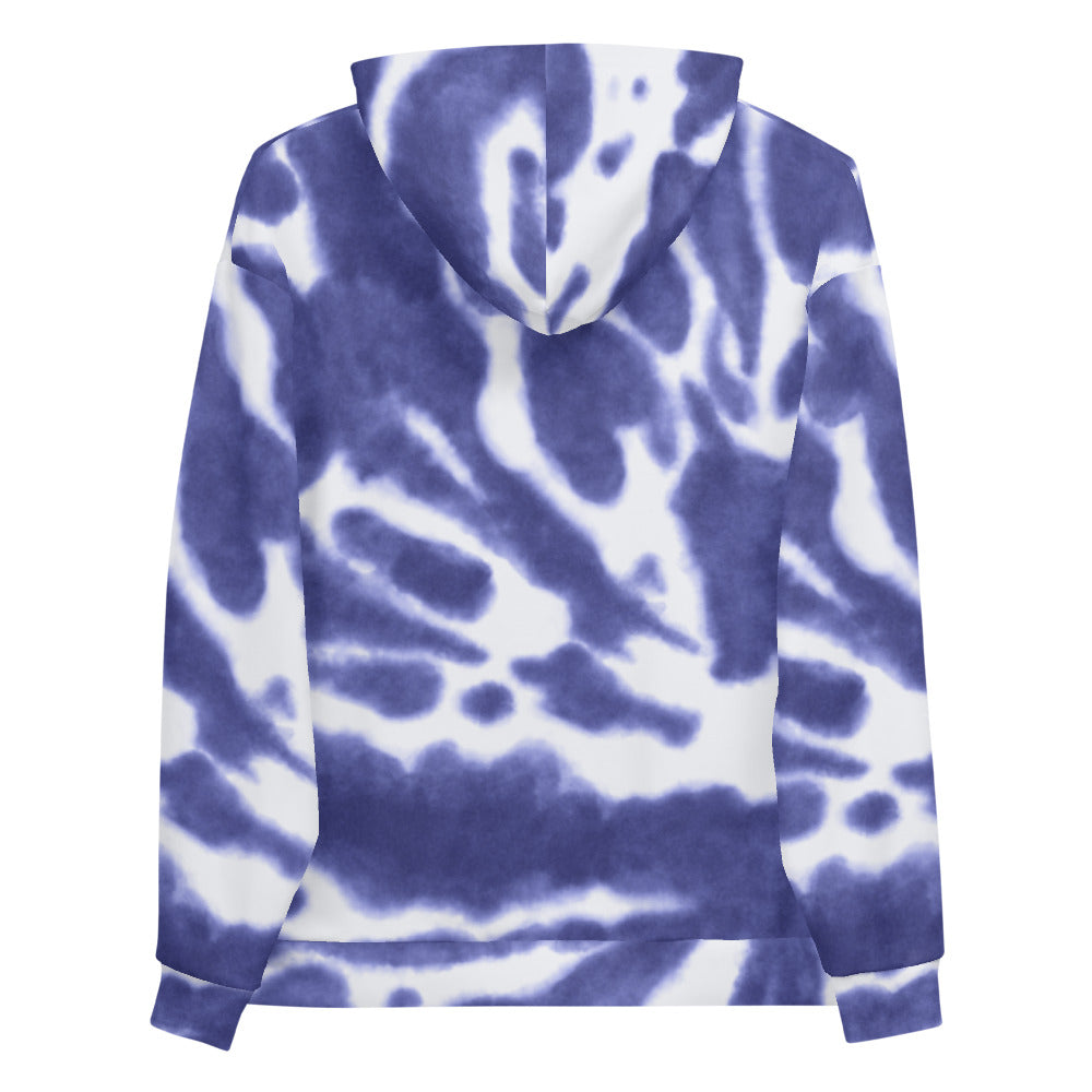 Fuck Off Blue Tie Dye Unisex Hoodie