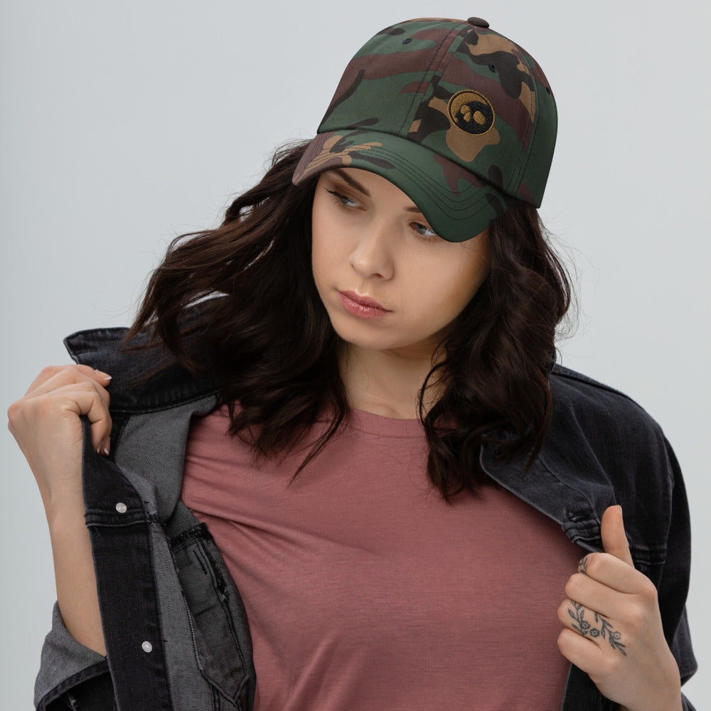 Camo Skull Dad hat