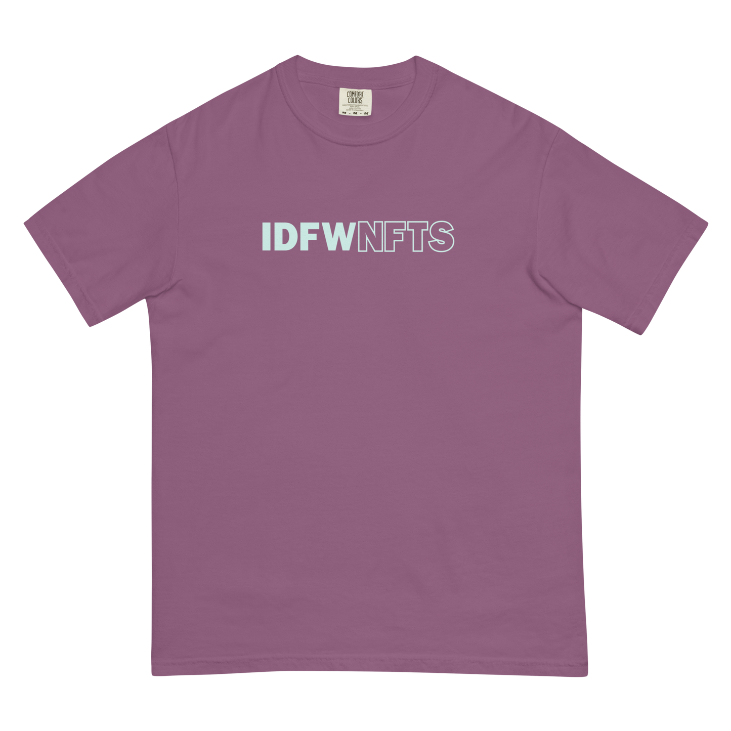 IDFWNFTS Teal Print Graphic Tee