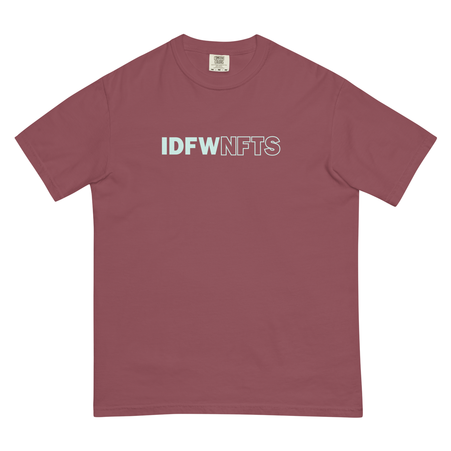IDFWNFTS Teal Print Graphic Tee