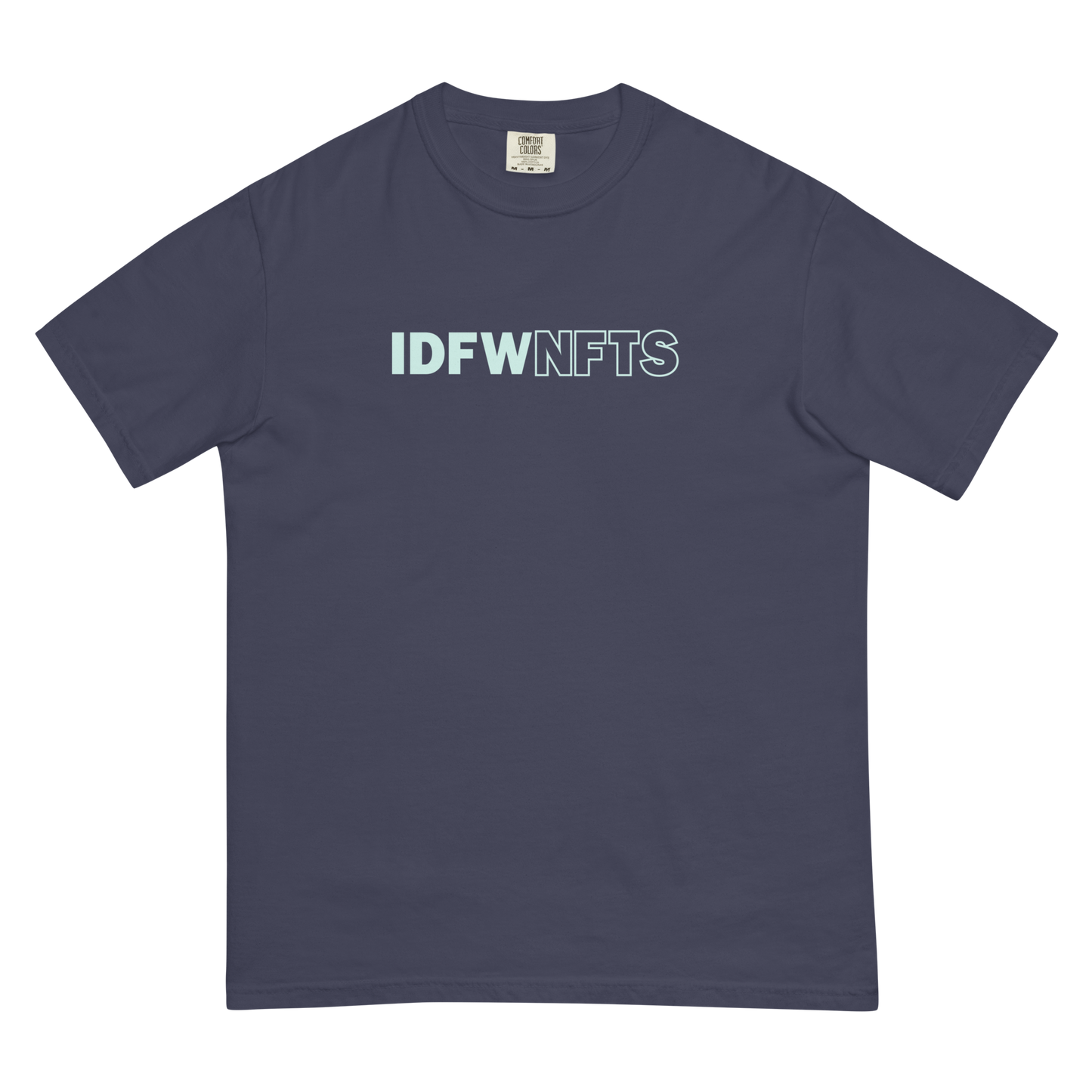IDFWNFTS Teal Print Graphic Tee