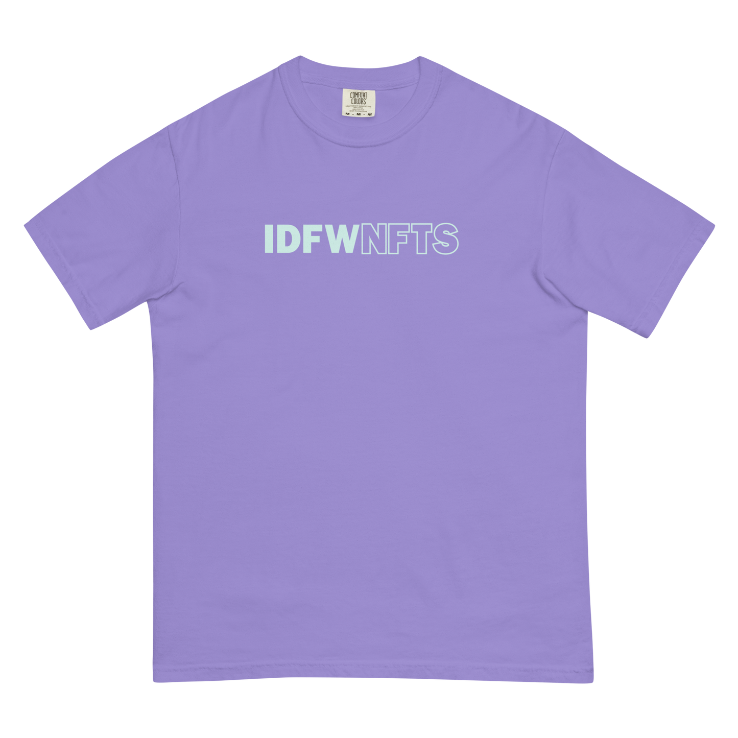IDFWNFTS Teal Print Graphic Tee