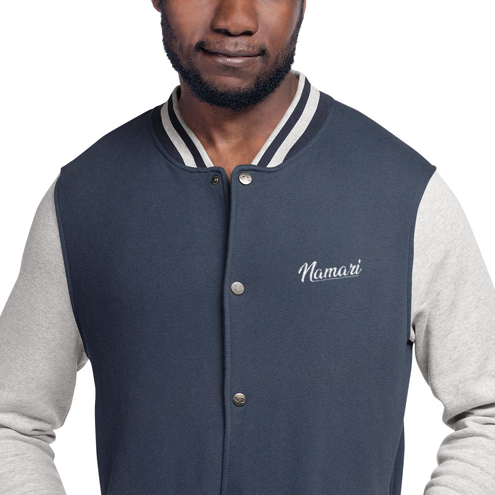 Namari Embroidered Champion Bomber Jacket