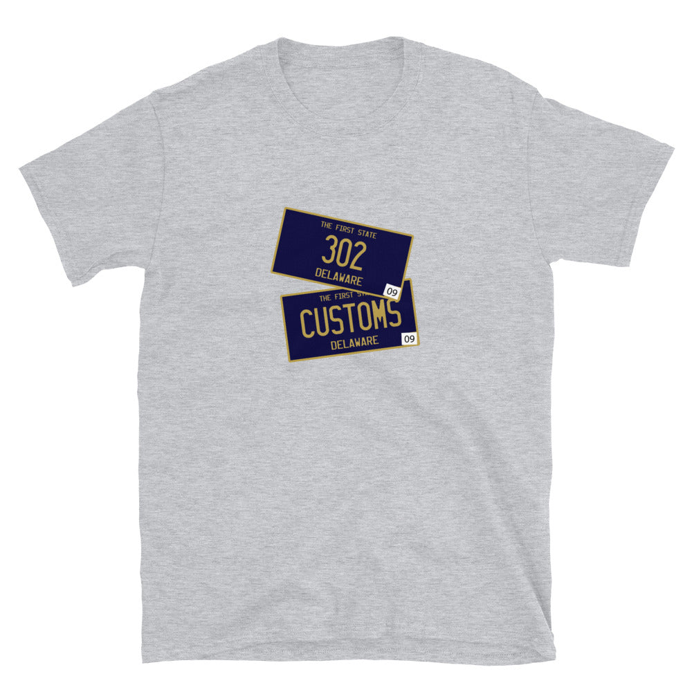 302 License Plate (Blue) Unisex T-Shirt
