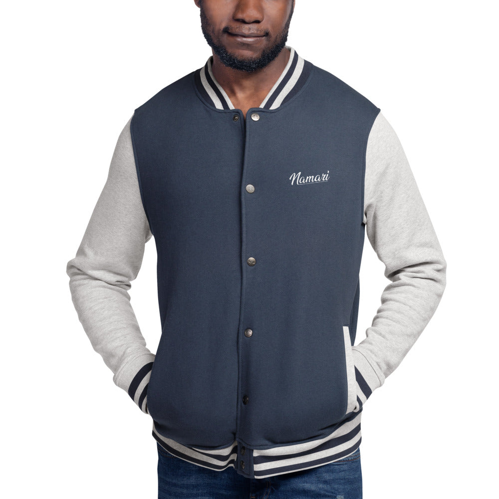 Namari Embroidered Champion Bomber Jacket
