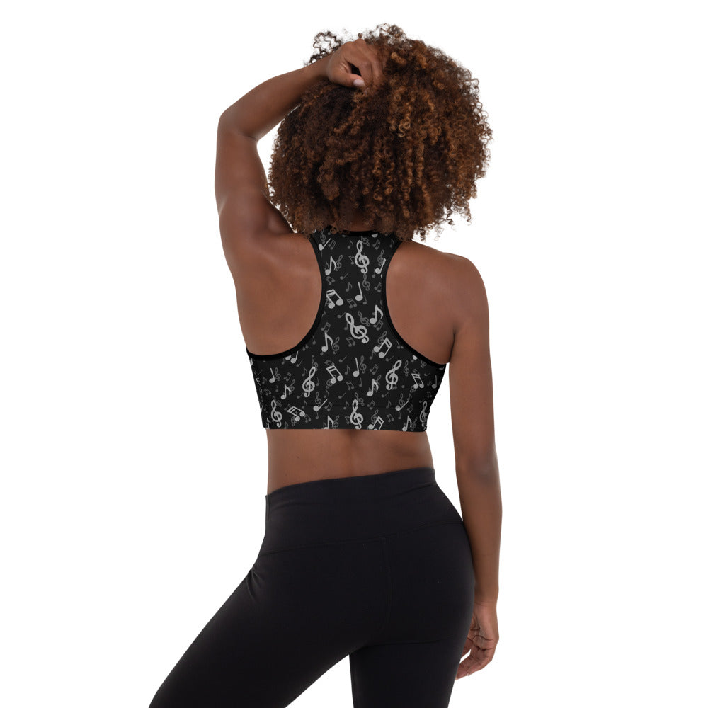 Notes Padded Sports Bra