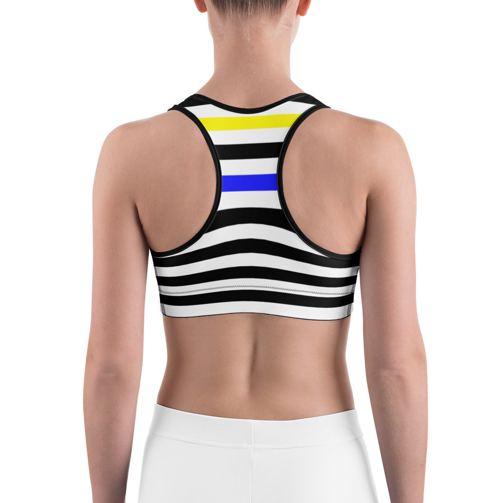 Primary Stripes Sports bra