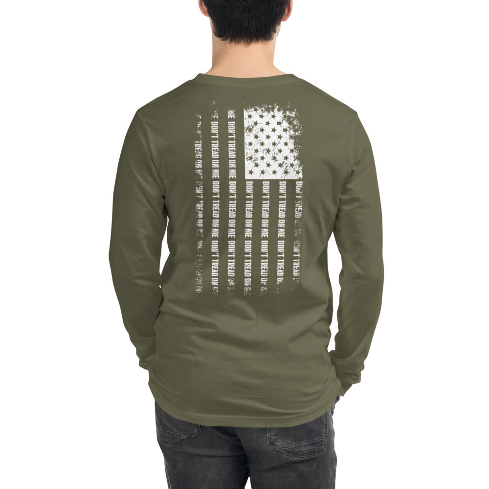 Don't Tread on Me Flag Unisex Long Sleeve Tee