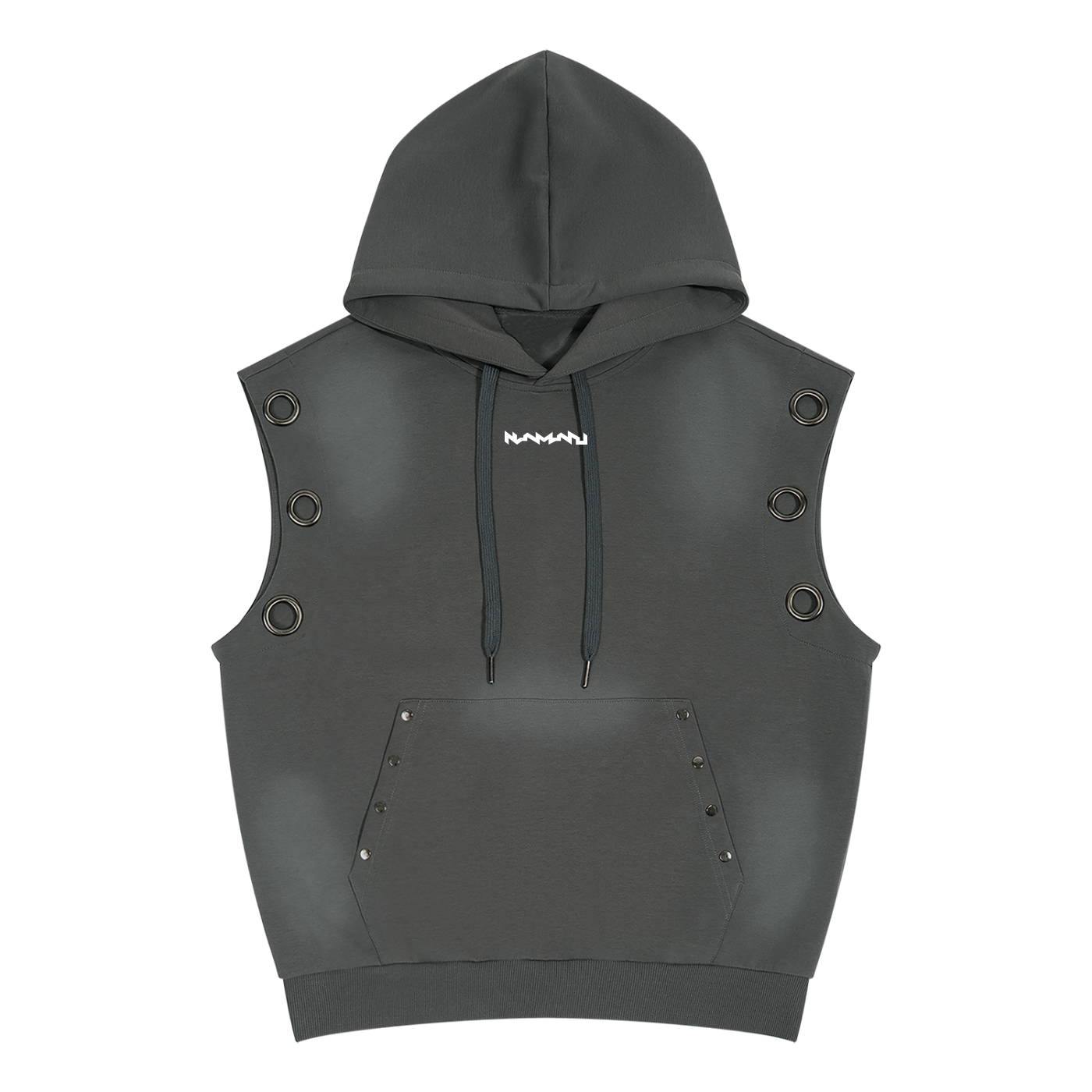 Namari Unisex Vintage Wash Sun Fade Sleeveless Hoodie