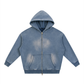 Namari Sunfade Two-way Zipper Boxy Fleece Hoodie