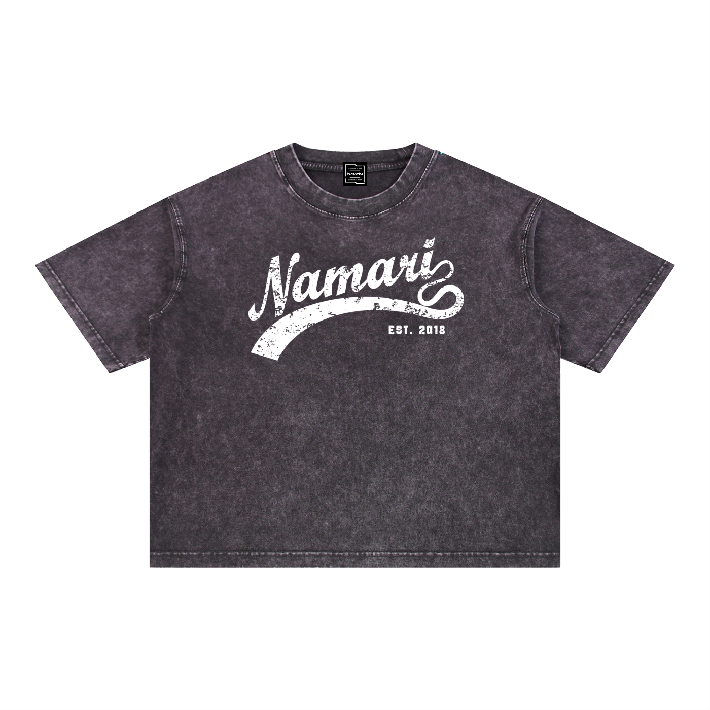 Swoosh Mineral Wash Boxy Cotton T-Shirt