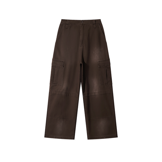 Namari Unisex Sunfade Washed Fleece Cargo Pants