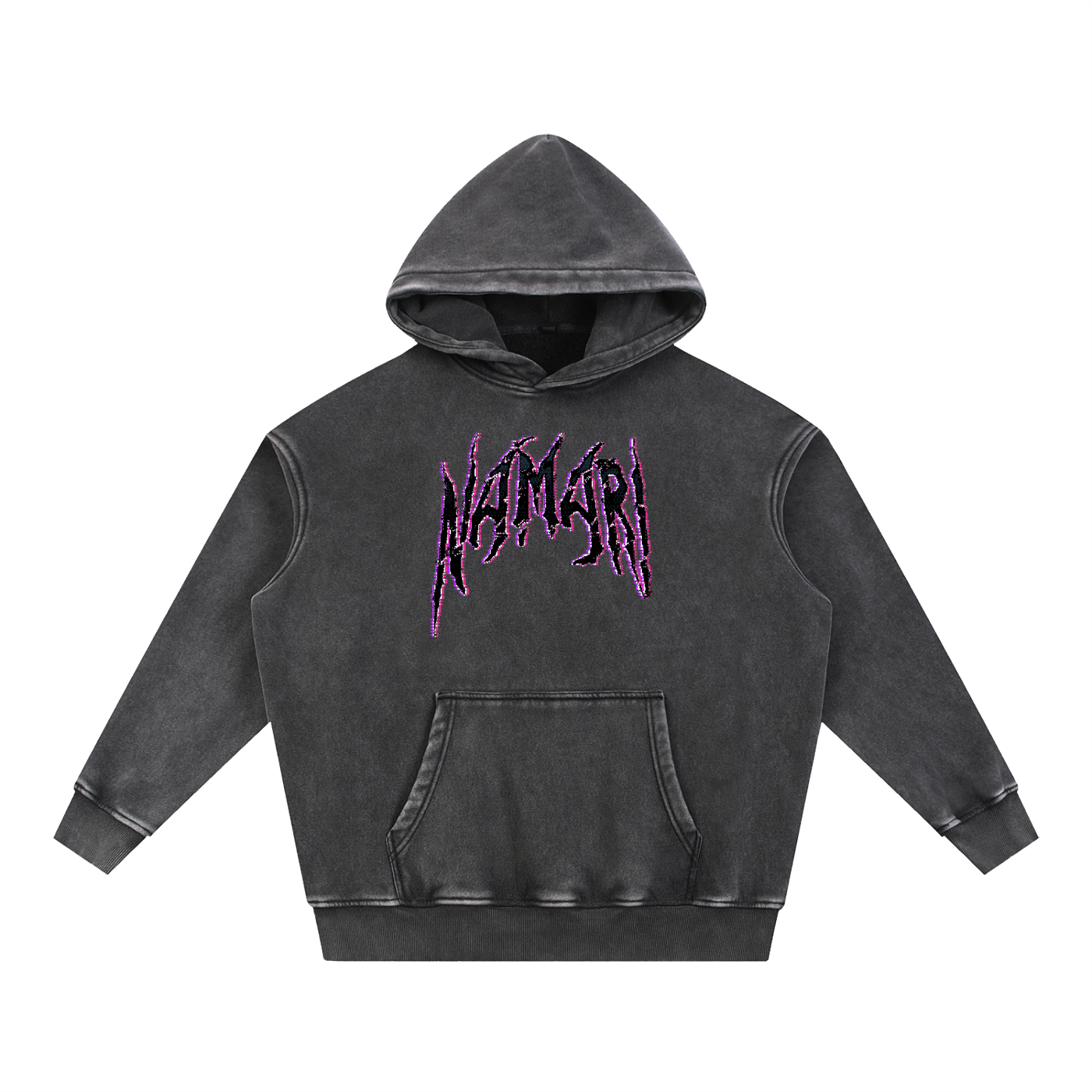 Debt Collector Snow Wash Fleece Oversize Hoodie
