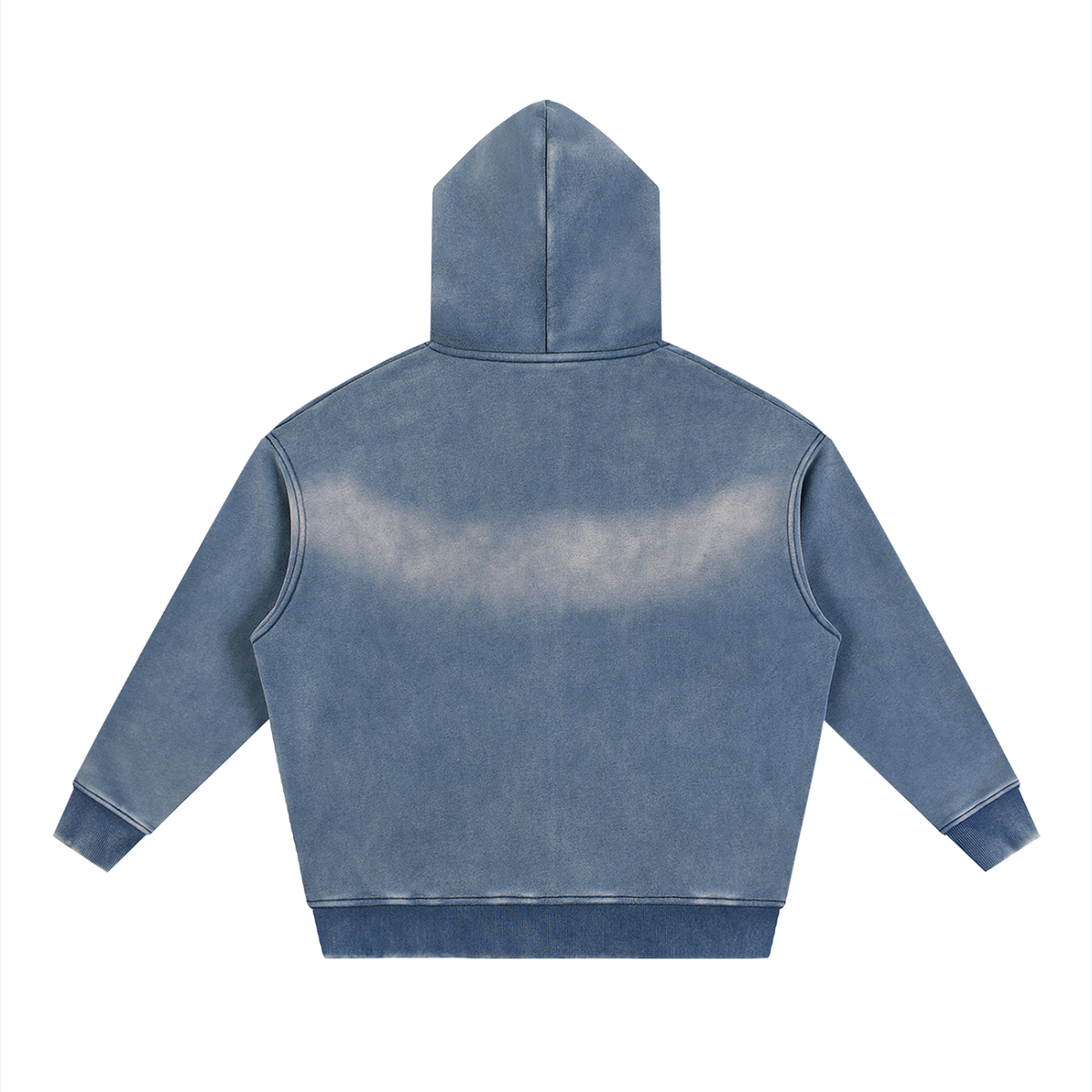 Namari Sunfade Two-way Zipper Boxy Fleece Hoodie