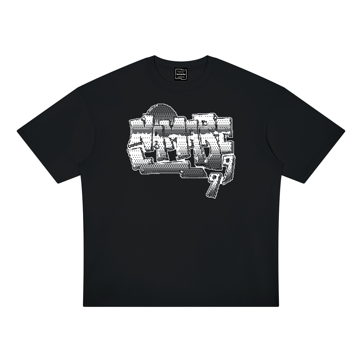 Pixel Graffiti Unisex Oversized Drop Shoulder T-Shirt