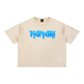 Metal Flaking Mineral Wash Boxy Cotton T-Shirt