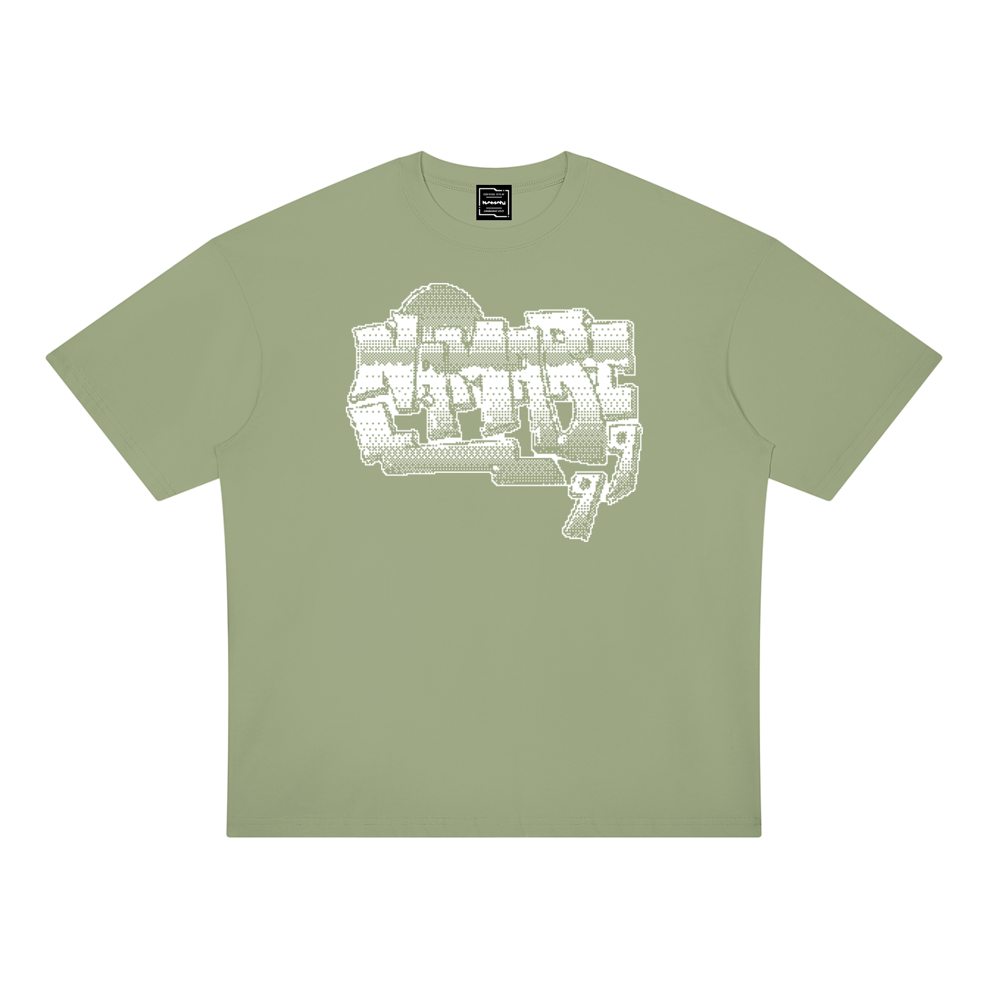Pixel Graffiti Unisex Oversized Drop Shoulder T-Shirt