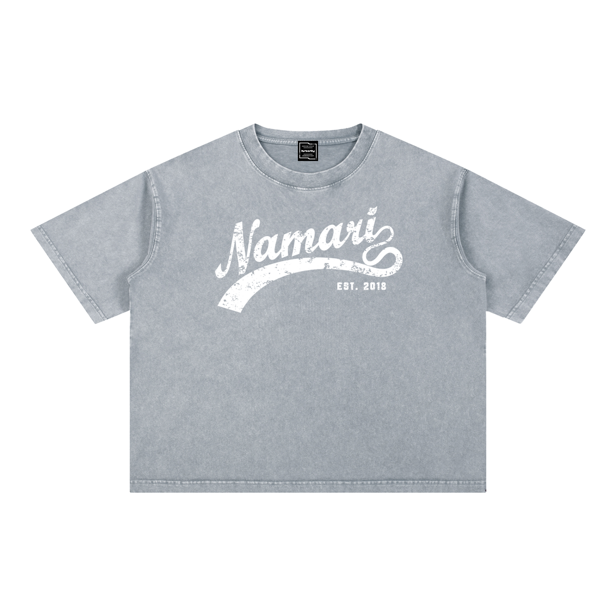 Swoosh Mineral Wash Boxy Cotton T-Shirt