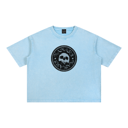 Namari Emblem Mineral Wash Boxy Cotton T-Shirt