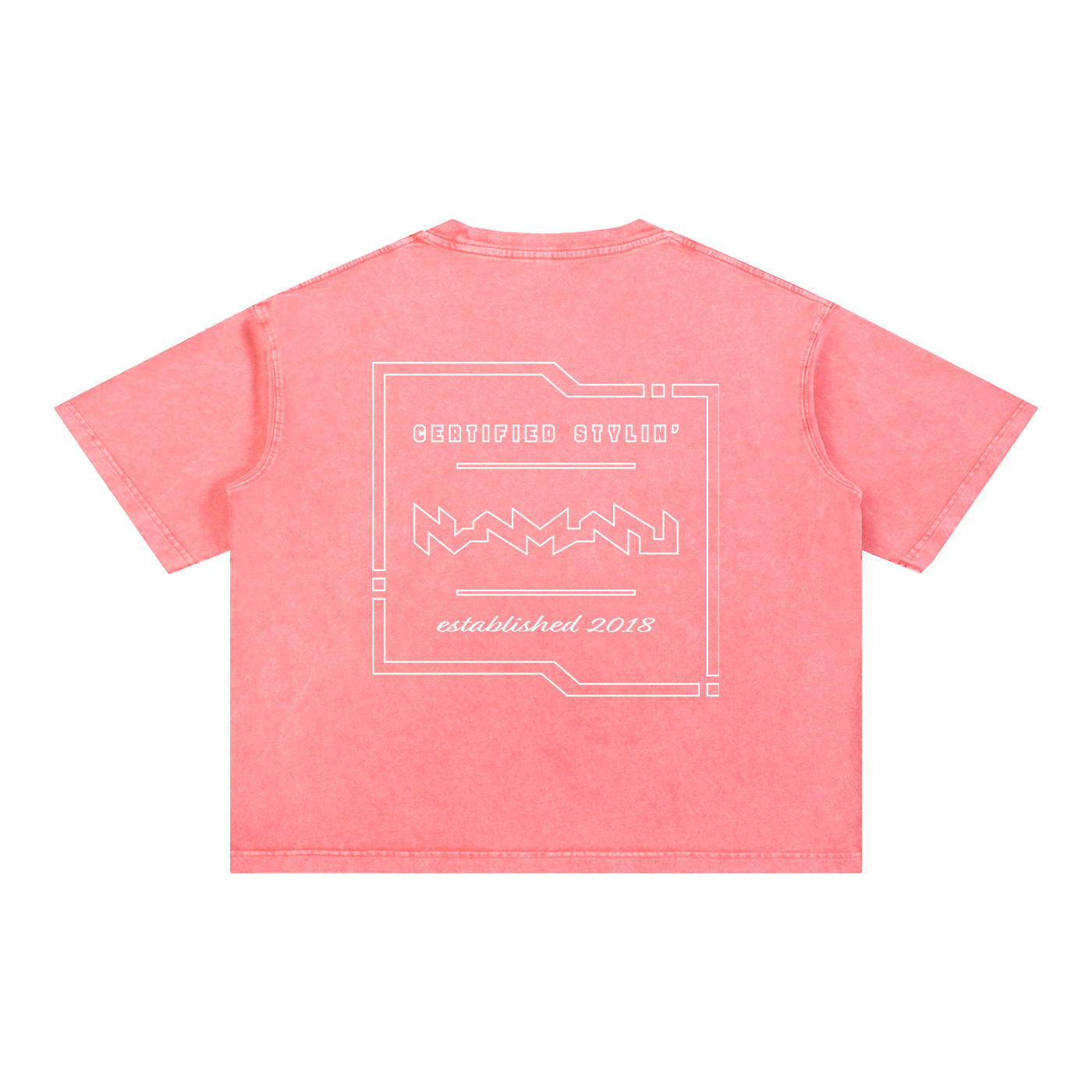 Certified Stylin' Tech Mineral Wash Boxy Cotton T-Shirt