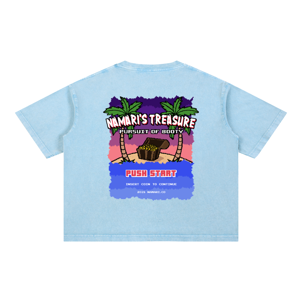 Pursuit of Booty Mineral Wash Boxy Cotton T-Shirt