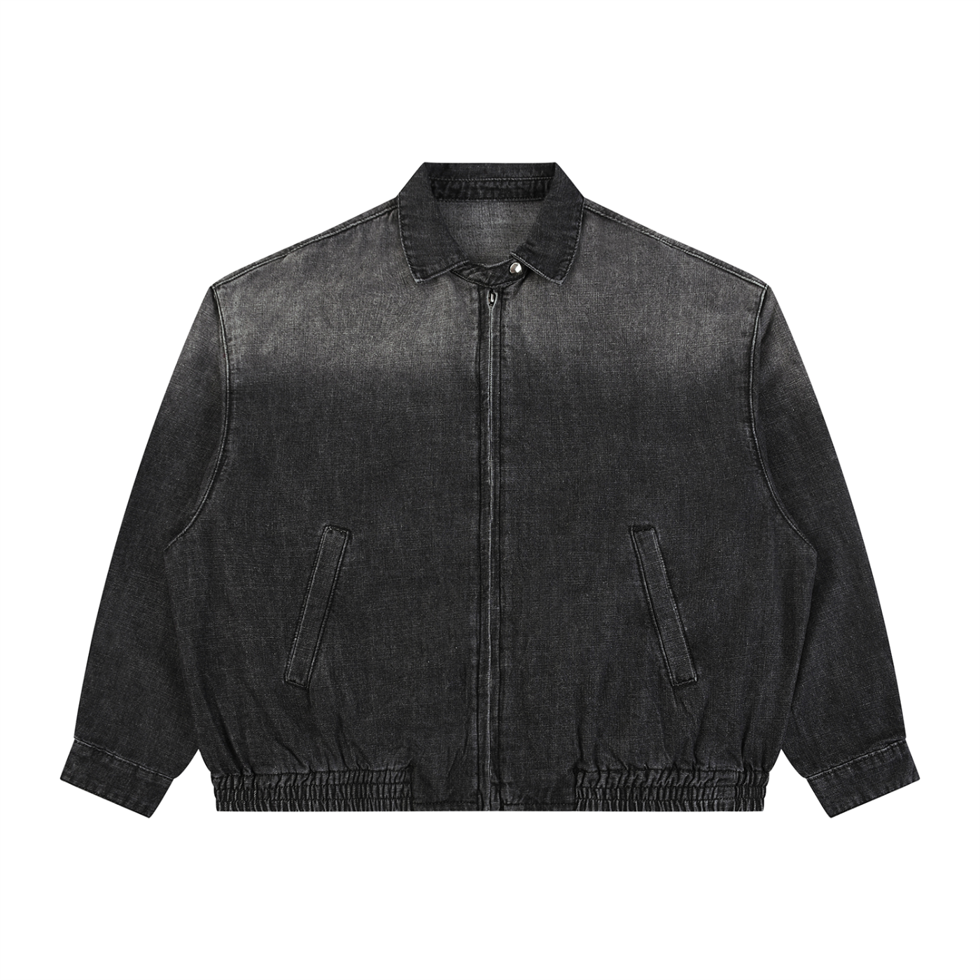 Disintegrate Unisex Vintage Wash Full-Zip Denim Jacket