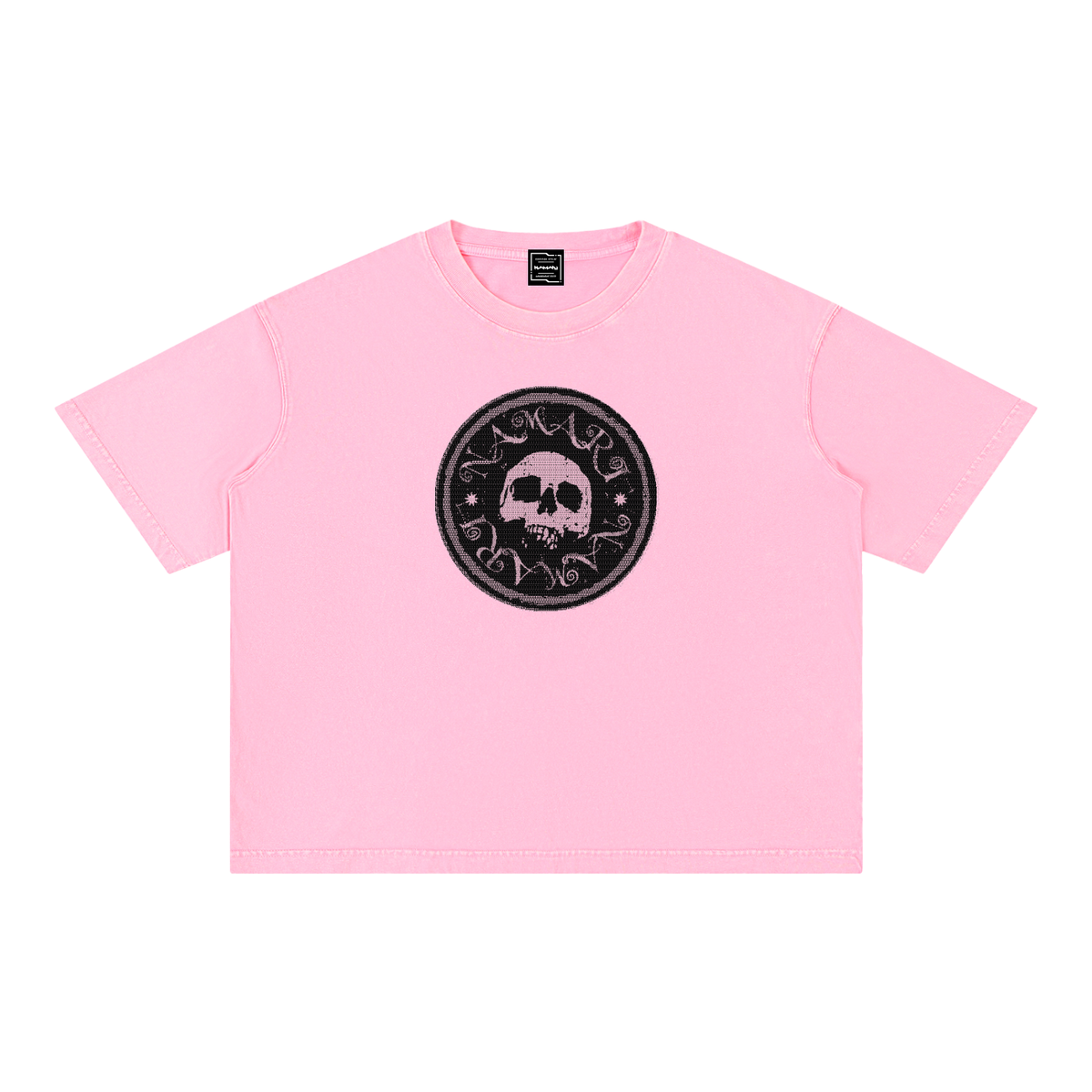Namari Emblem Mineral Wash Boxy Cotton T-Shirt