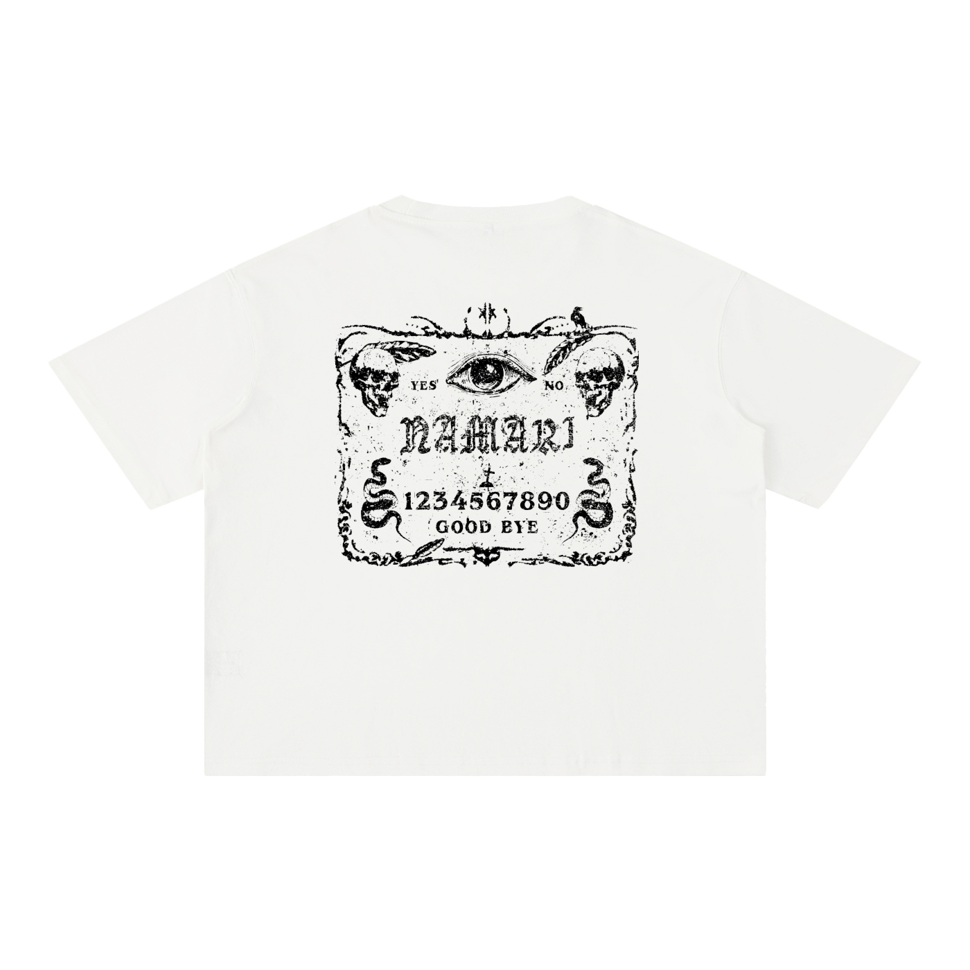 Ouija Board Mineral Wash Boxy Cotton T-Shirt