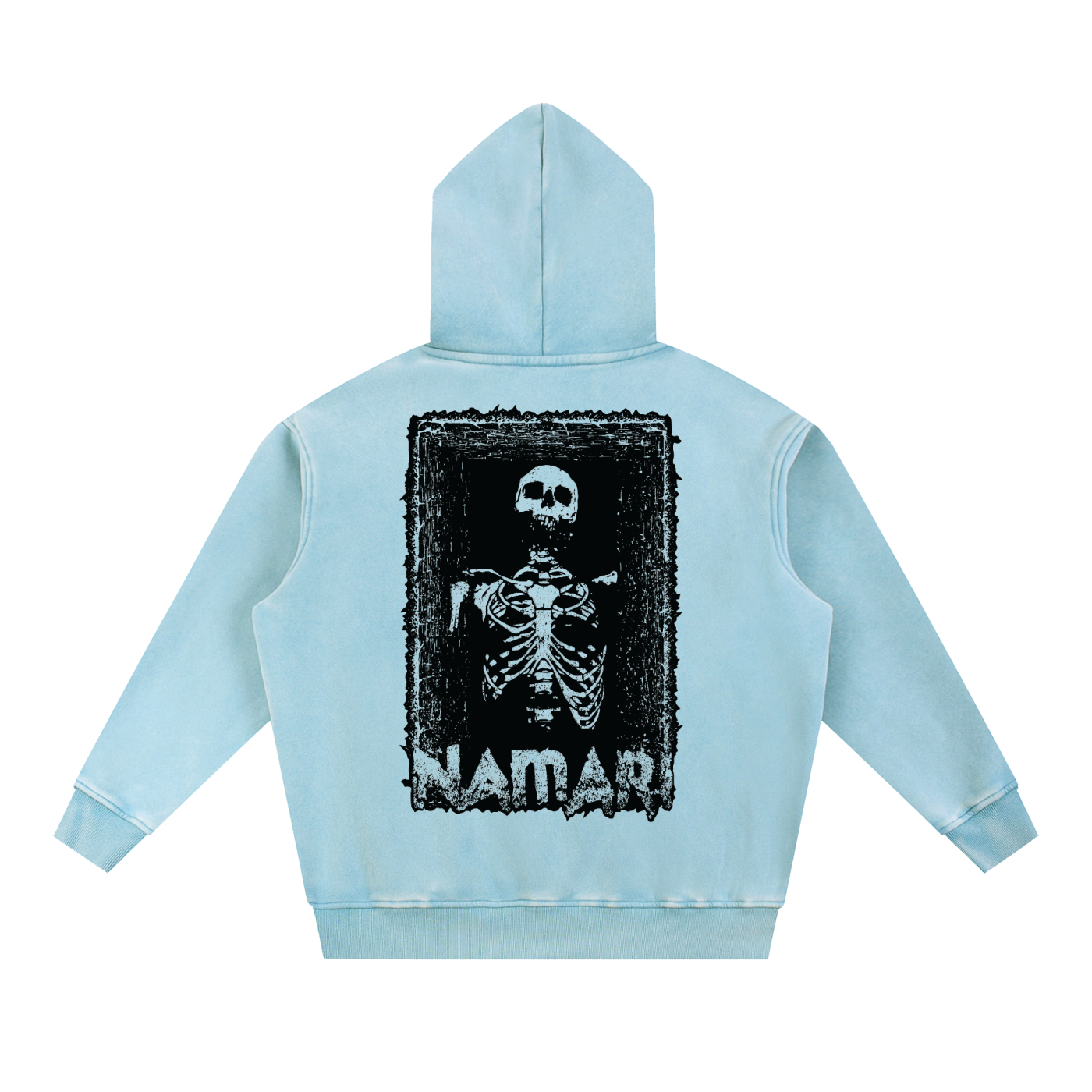 Burial Snow Wash Fleece Oversize Hoodie