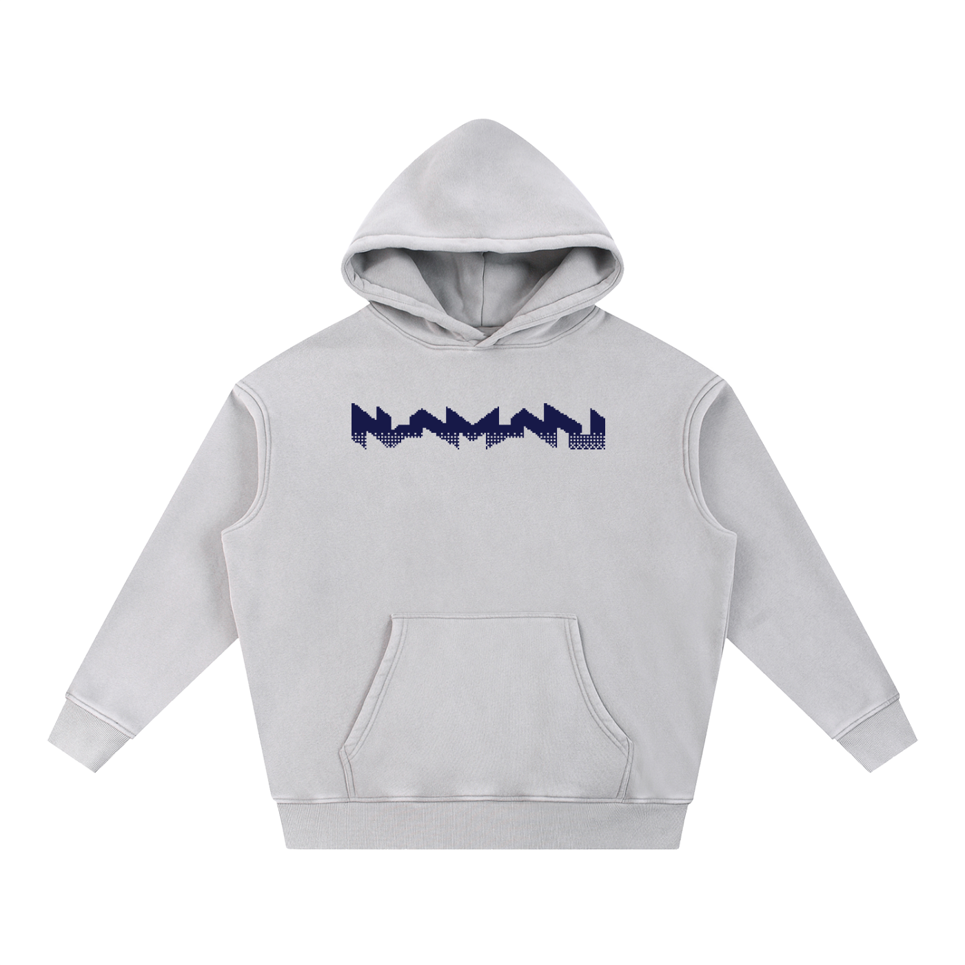 Pursuit of Booty Pixel Art Snow Wash Fleece Oversize Hoodie