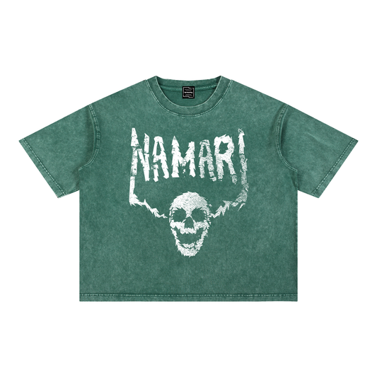 Disintegrate Mineral Wash Boxy Cotton T-Shirt