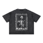 Burial (White) Mineral Wash Boxy Cotton T-Shirt