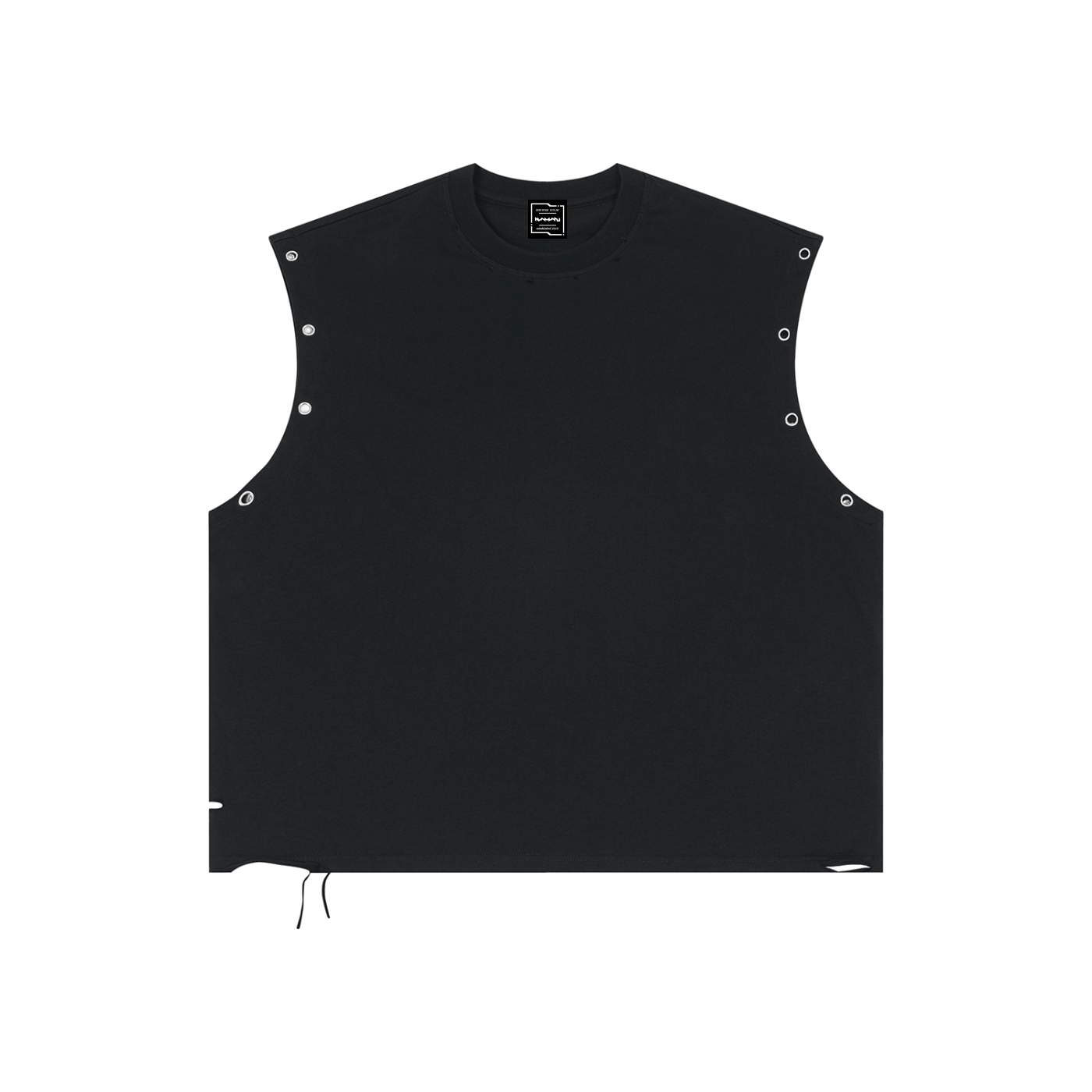 Namari Distressed Grommet Eyelet Tank Top