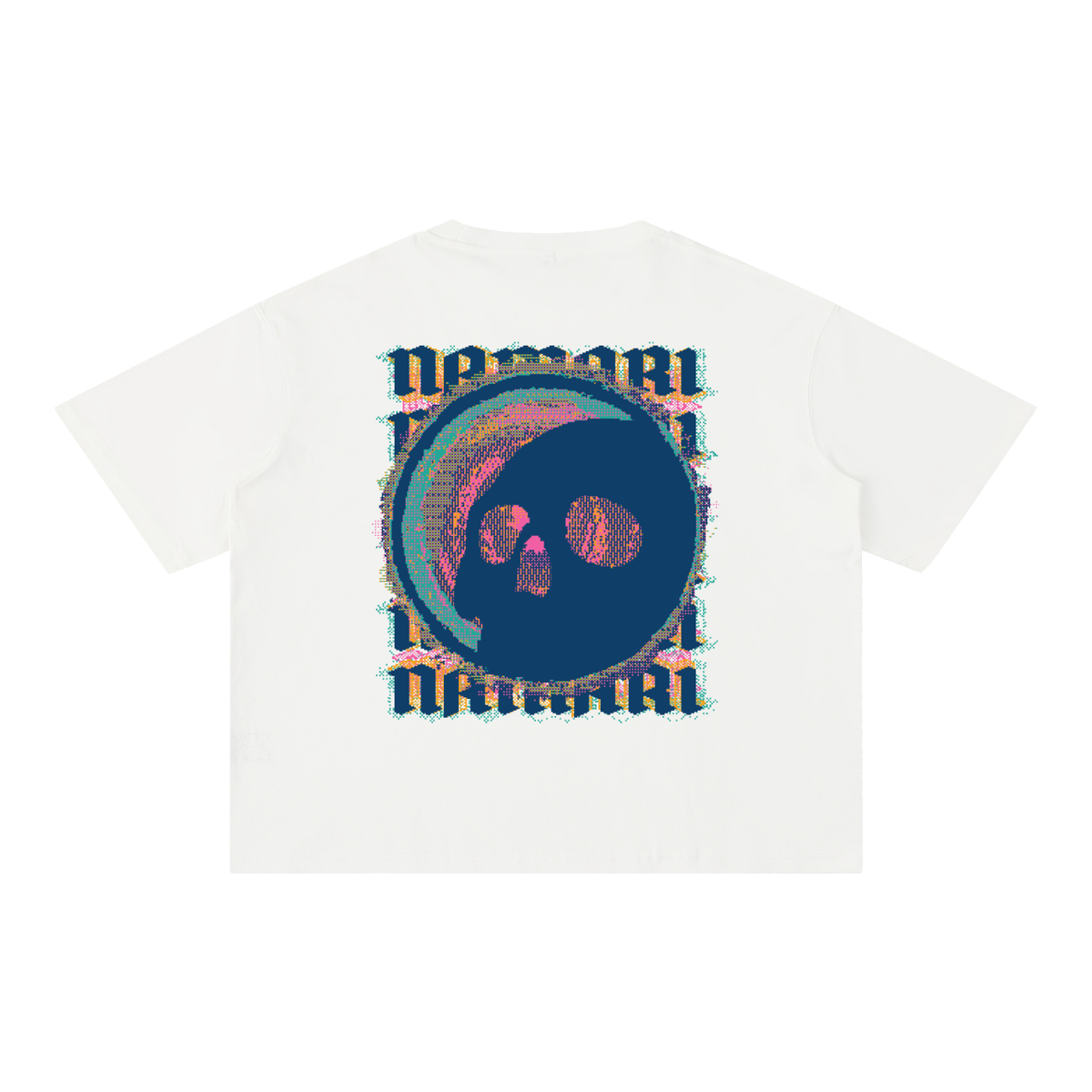Distortion Mineral Wash Boxy Cotton T-Shirt