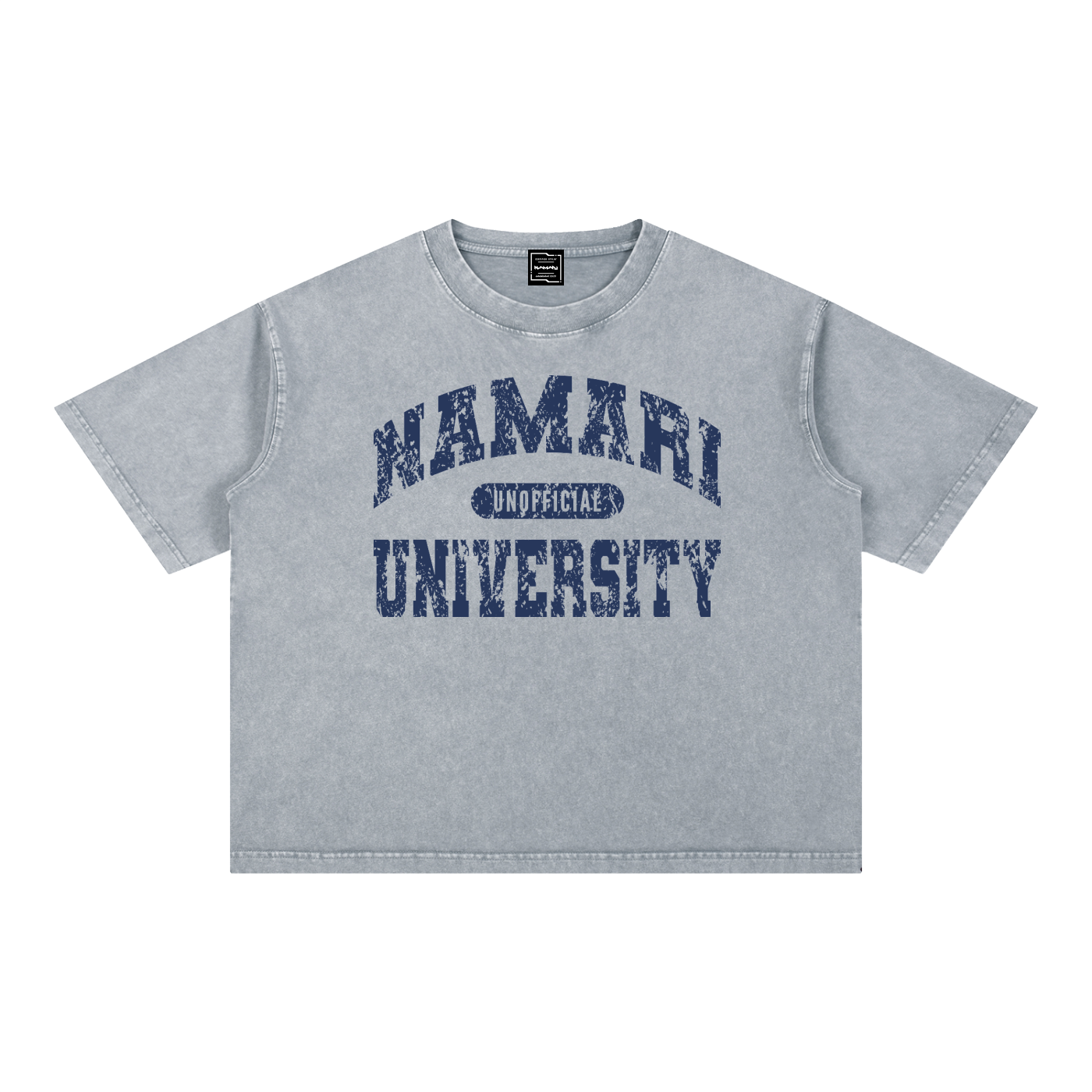 Namari University Mineral Wash Boxy Cotton T-Shirt