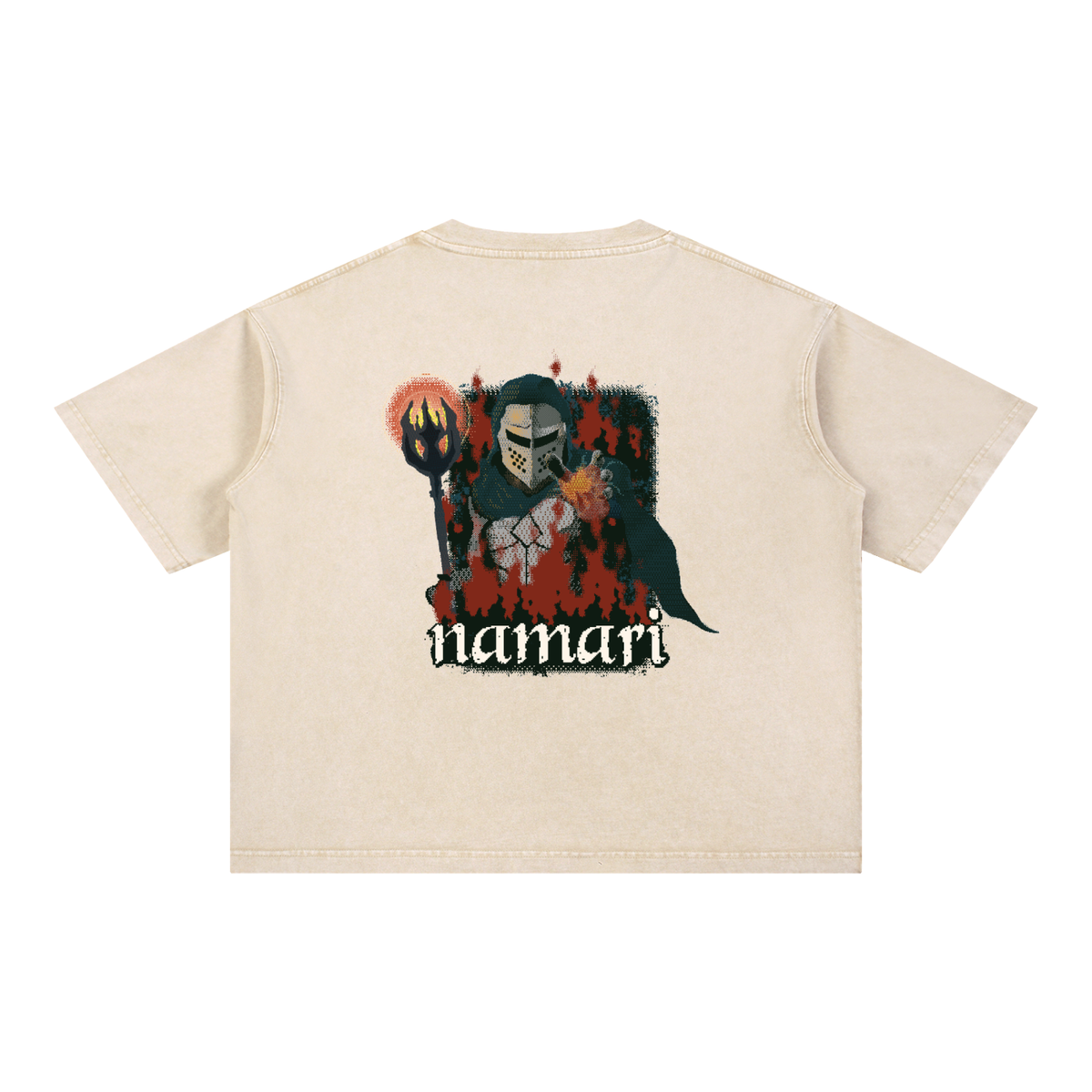 Knights Power Mineral Wash Boxy Cotton T-Shirt