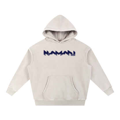 Pursuit of Booty Pixel Art Snow Wash Fleece Oversize Hoodie